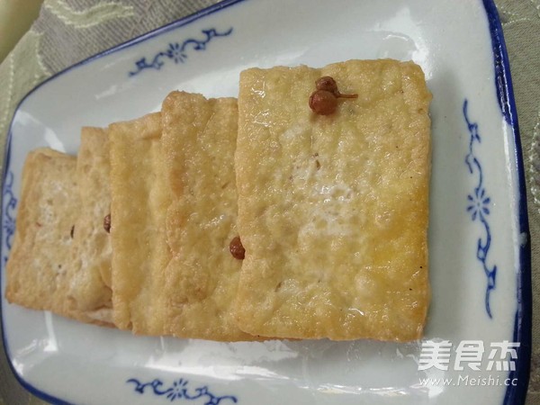 Pickled Fried Tofu-mixed Porridge Side Dishes recipe