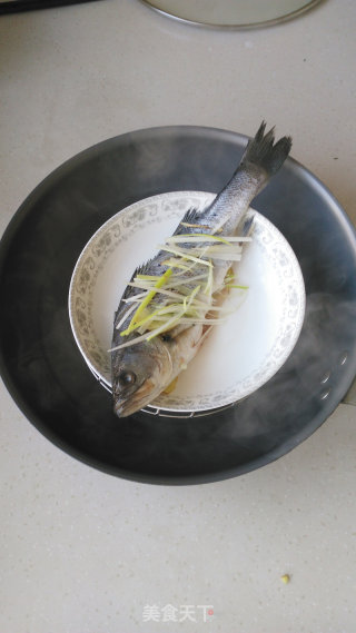 Steamed Sea Bass with Chopped Pepper and Mustard recipe