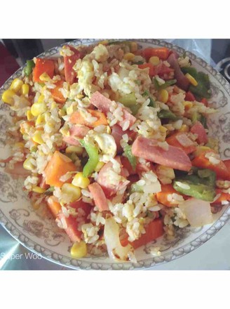 Special Soy Sauce Chowder Fried Rice recipe