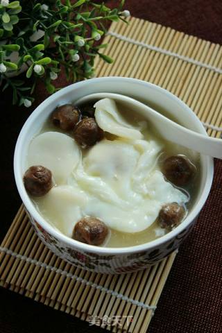 #快手懒人饭# Longan Rice Cake Water Egg recipe