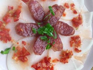Steamed White Radish with Chinese Sausage recipe