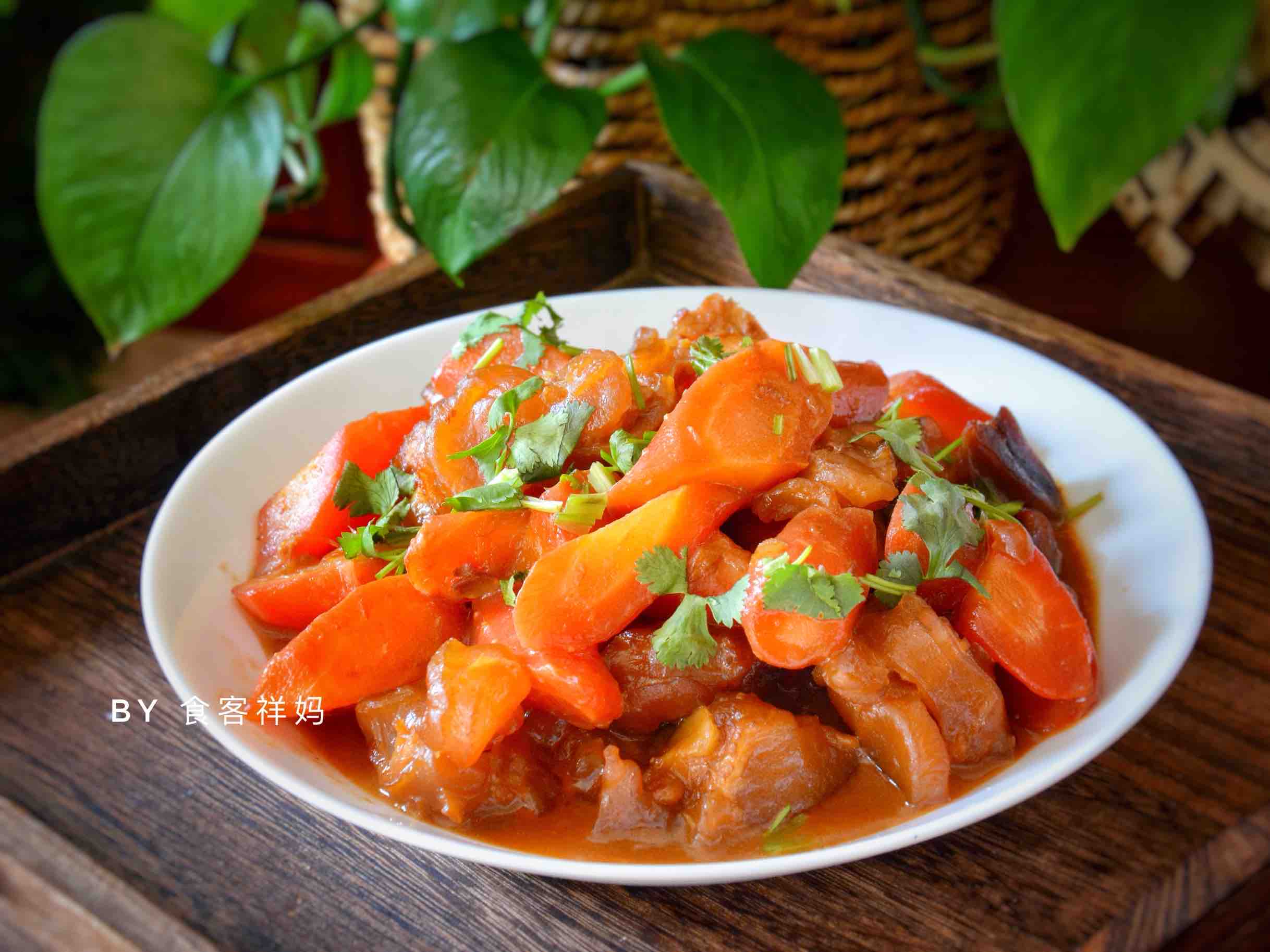 Beef Tendon Roasted Carrots recipe