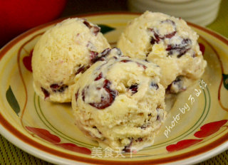 Cranberry Wheat Germ Ice Cream recipe