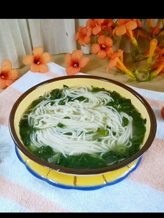 Sweet Potato Leaf Soup Noodles