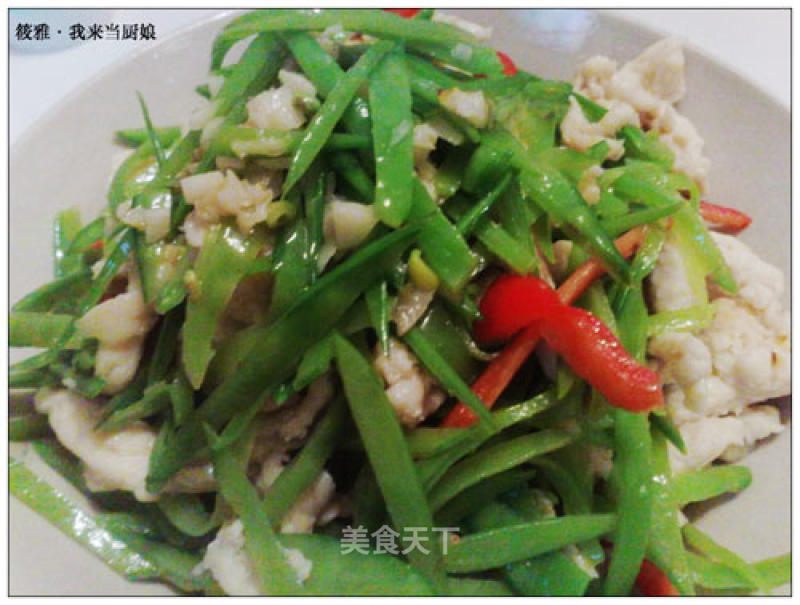 Chicken Shredded Snow Peas recipe