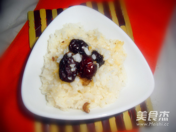 Braised Rice with Golden Silk Dates recipe