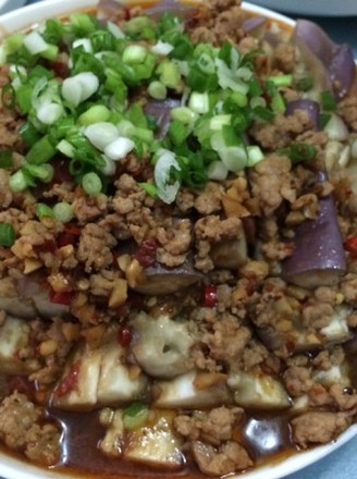 Steamed Eggplant with Minced Meat recipe