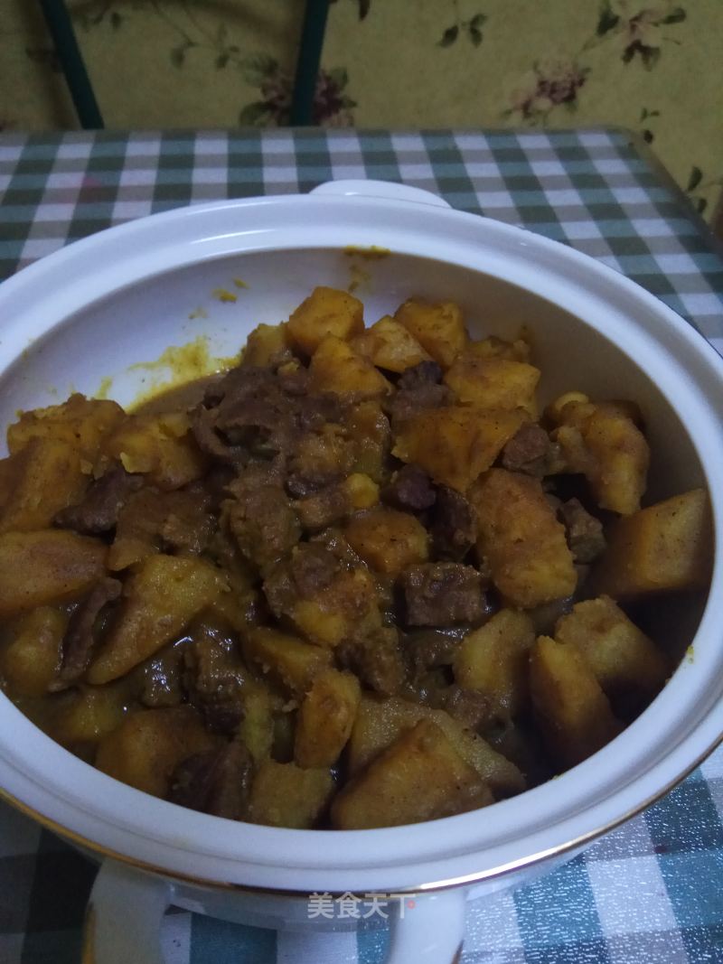 Beef Stew with Curry Potatoes recipe