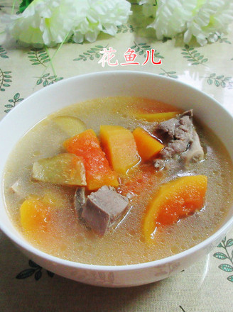 Meaty Papaya Soup recipe