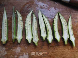 Meat Stuffed Okra recipe