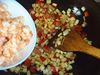 Braised Shrimp Balls with Rice White recipe