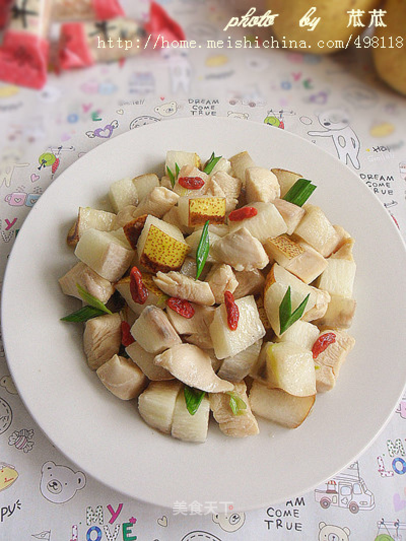 [winter Healthy Vegetables for Common People's Homes] Three Dings of Chicken Breast recipe