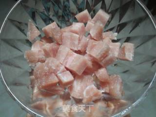Frozen Tofu Fried Three Diced recipe