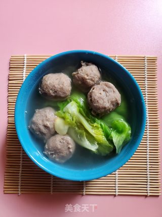 Beef Ball Lettuce Soup recipe