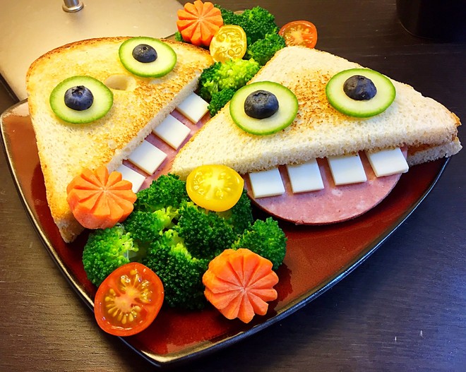 Big Tooth Sandwich with Tongue Out recipe