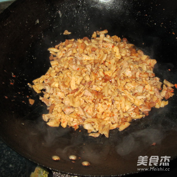 Fried Pork with Dried Radish recipe