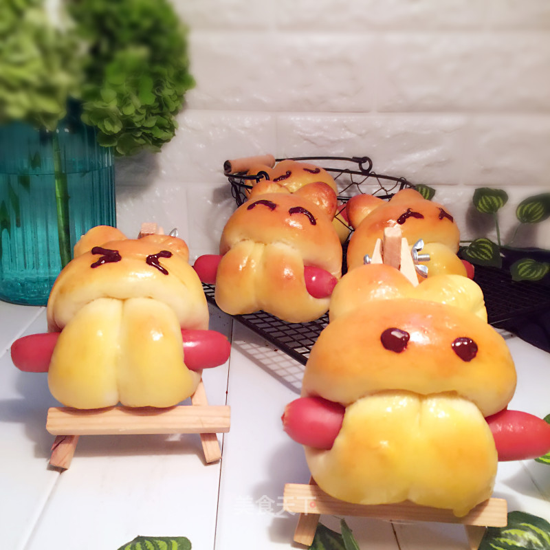 #the 4th Baking Contest Cum is Love to Eat Festival #rabbit Sausage Bread recipe