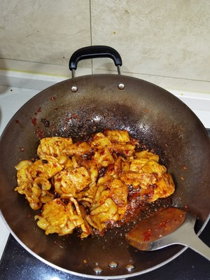 Spicy Garlic Sprouts Twice-cooked Pork recipe