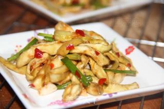 Sour and Spicy Eggplant Strips recipe