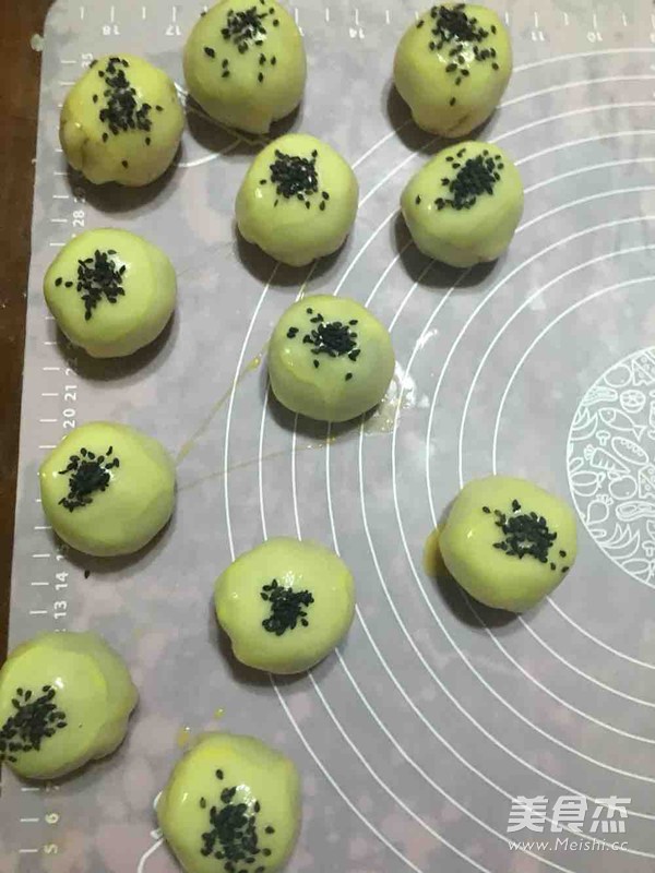 Egg Yolk Crisp, Matcha Red Bean Crisp recipe