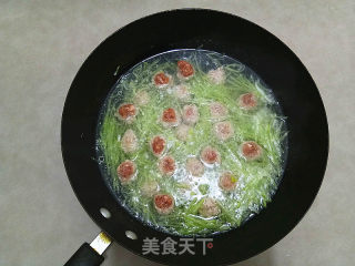 Green Radish Meatball Soup recipe