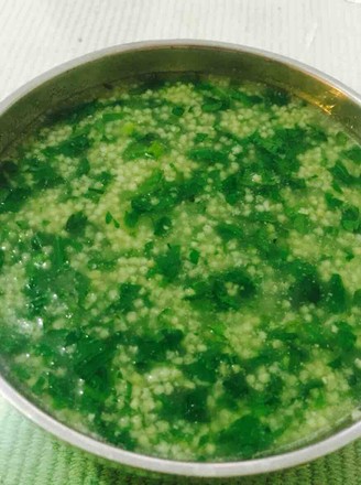 Celery Leaf Millet Porridge recipe