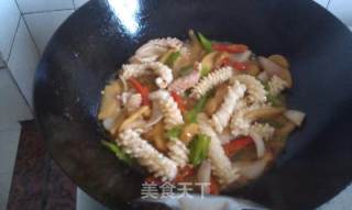 Double Pepper Fresh Squid recipe