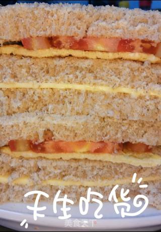 Cheese Egg Tomato Whole Wheat Sandwich recipe