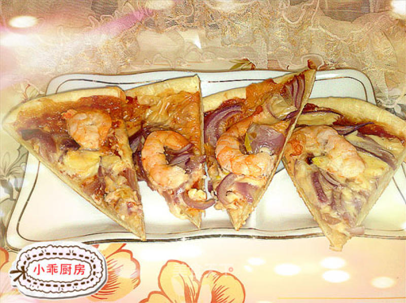 Delicious Shrimp Pizza recipe