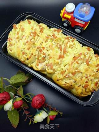 #aca烤明星大赛# Scallion Ham Cheese Meal Pack recipe