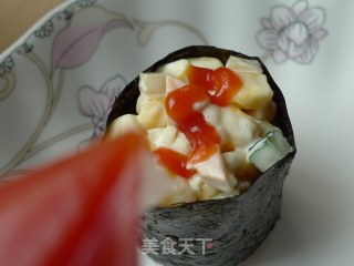 【flower Sushi】----golden Yumantang Sushi recipe