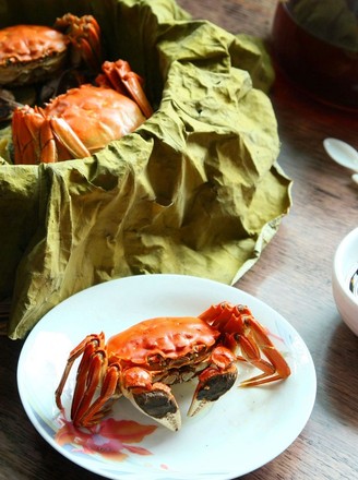 Steamed Crab with Lotus Fragrance recipe