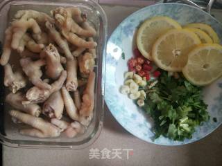 Lemon Chicken Feet recipe