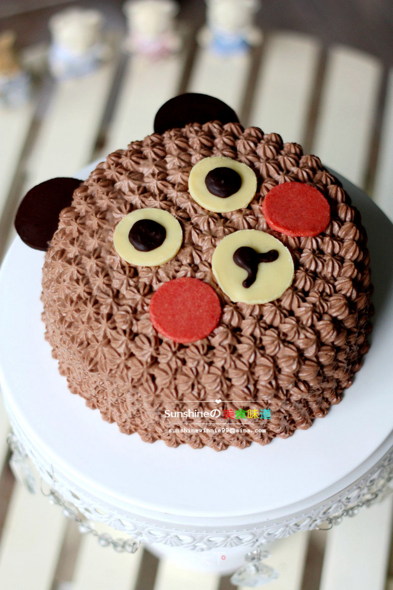 #aca烤明星大赛#lovely Cake---little Bear Cake recipe