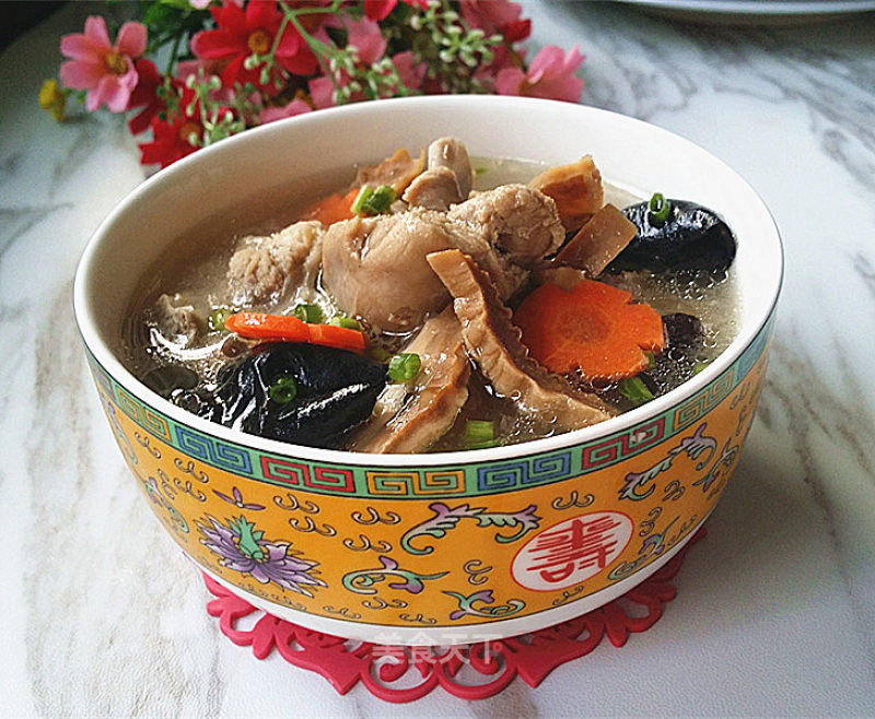 Wild Bamboo Shoots and Duck Legs in Clay Pot recipe