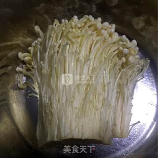 Steamed Enoki Mushroom with Garlic Shrimp recipe