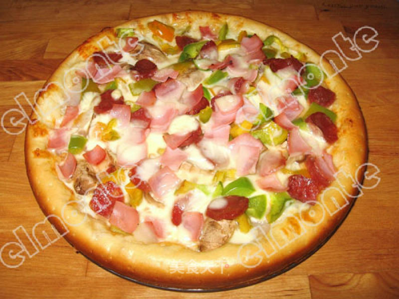 Potato Ham Pizza recipe
