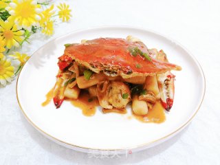 Steamed Crab Rice Cake recipe
