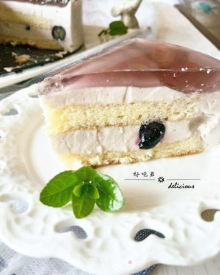 Blueberry Mirror Mousse Cake recipe