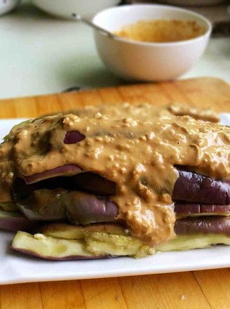 Eggplant Strips with Sesame Sauce recipe