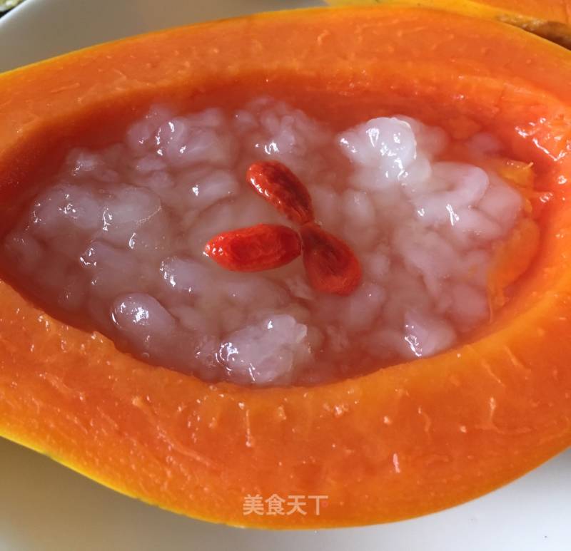 Stewed Hashima with Papaya recipe