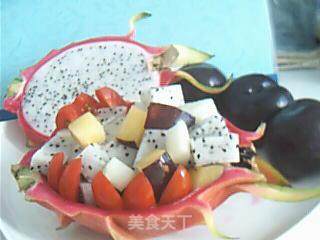 Fire Dragon Fruit and Vegetable Boat recipe