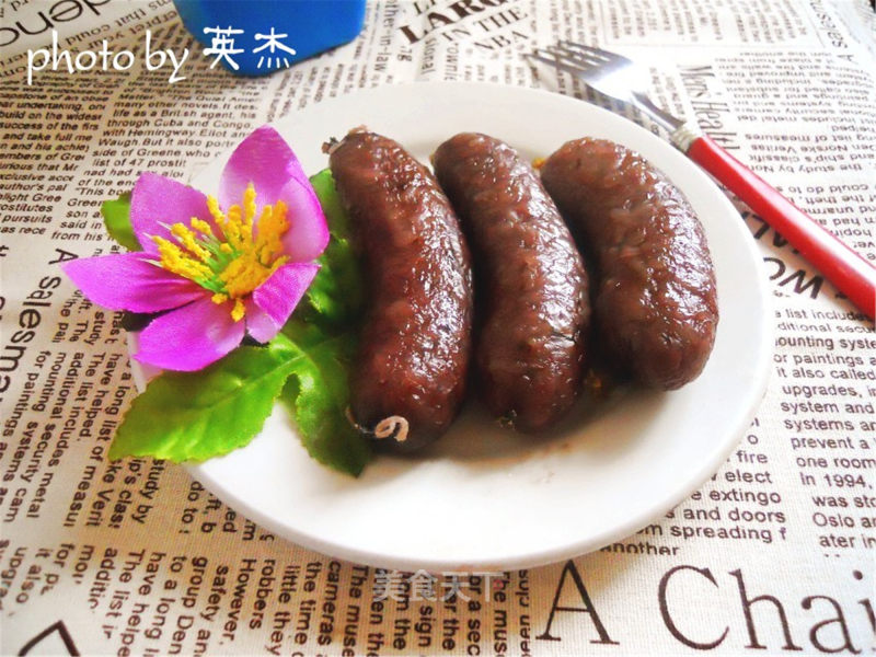 New Dragon Boat Festival Glutinous Rice Food-pseudo-pig Blood Sticky Rice Sausage recipe