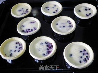 Blueberry Battered Egg Tart recipe