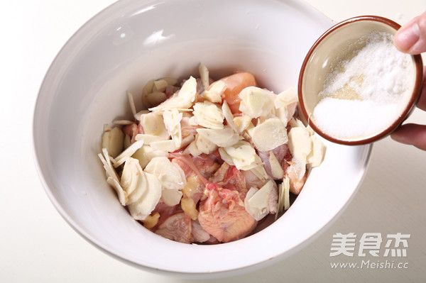 Lazy Version of Steamed Chicken with Sand and Ginger recipe