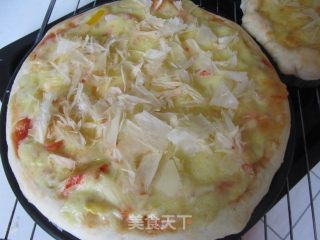 Muyu Flower Shrimp Pizza recipe