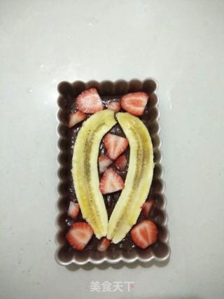 Banana Strawberry Chocolate Cake Bars recipe