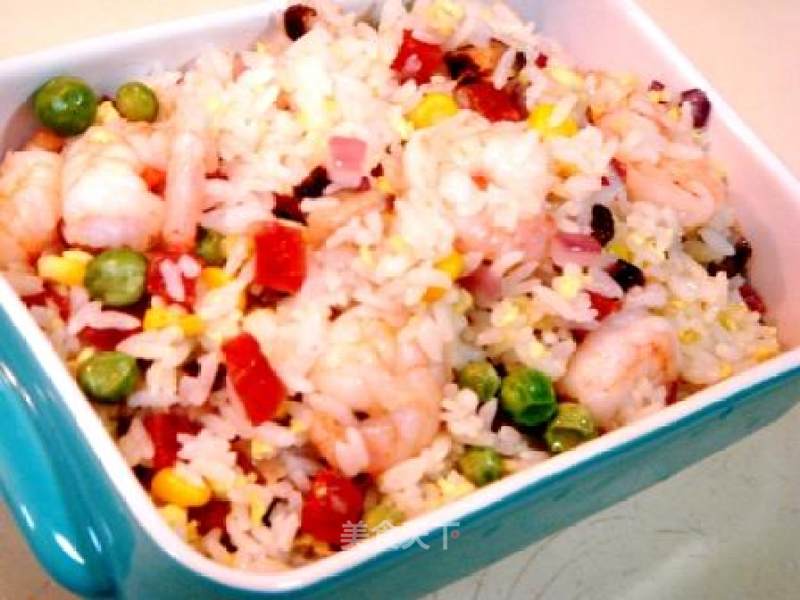 Fried Rice with Shrimp Balls recipe