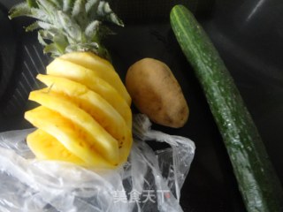 [cold Pineapple and Diced Potatoes] recipe