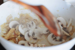 Stewed Buckwheat Rice with Mushrooms in Reduced Fat Milk recipe